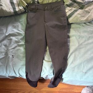 Kids Gray Riding Pants